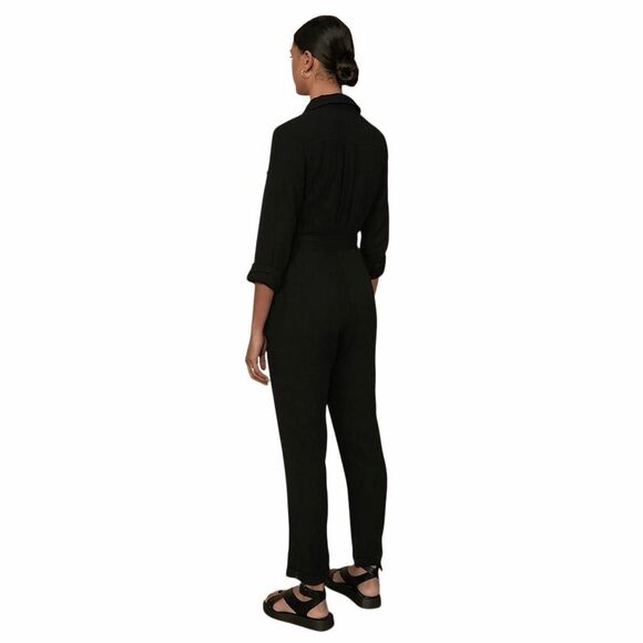 Anthropologie SANCIA Jumpsuit KARITAS BOILERSUIT Black size Medium - Picture 2 of 11